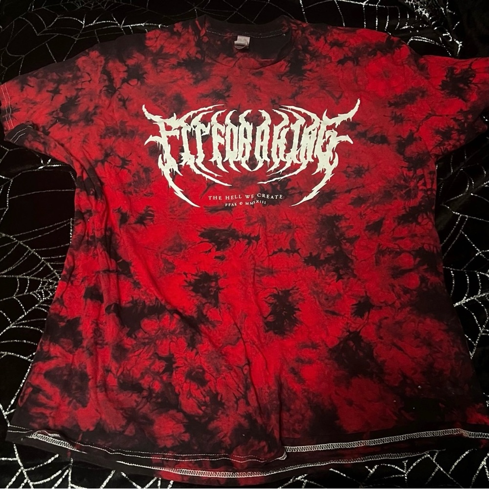 Fit for a King Metalcore Tie Dye Logo Shirt XL